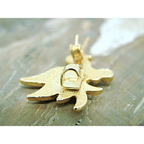 Vintage Road Runner Bird Brooch Blue Sapphire? Crystal Rhinestones Gold Tone 1x1 - Picture 8 of 12